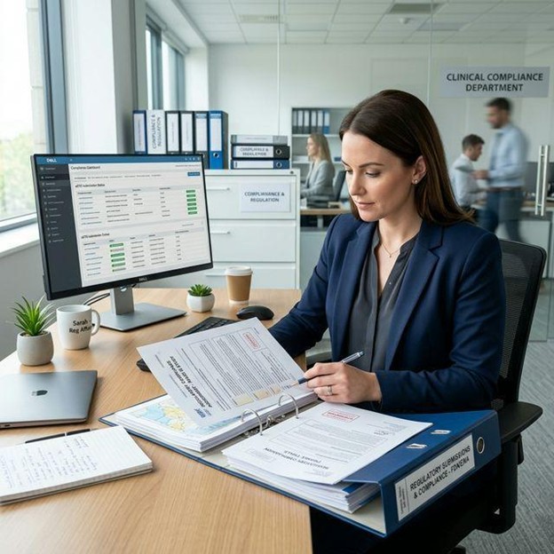 Regulatory review documents and compliance dashboard